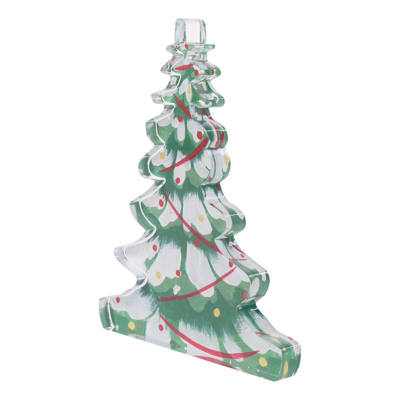 Snowy Christmas Tree Acrylic Stand