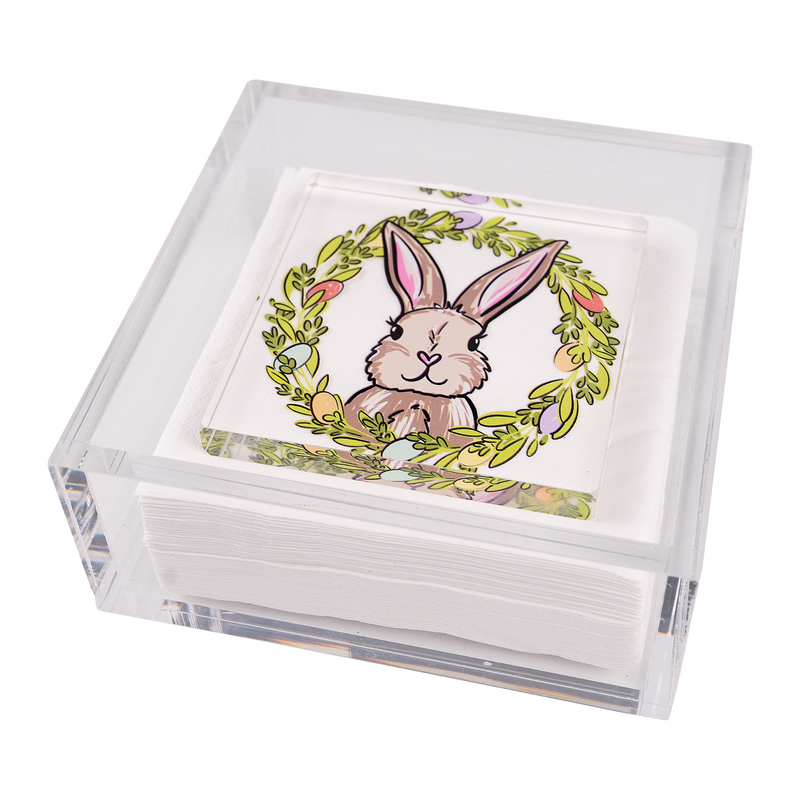 Bunny Egg Wreath Napkin Weight