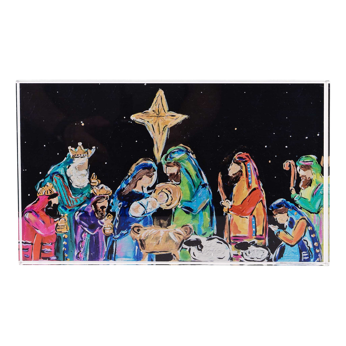 Nativity At Night Acrylic Stand