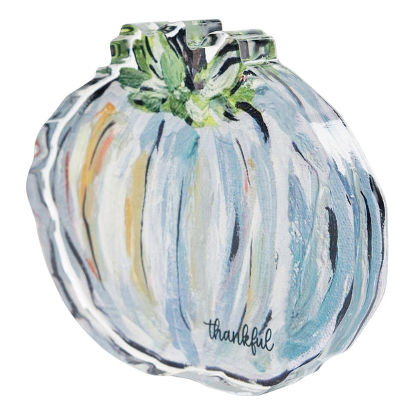 Heirloom Gray Pumpkin Acrylic Stand