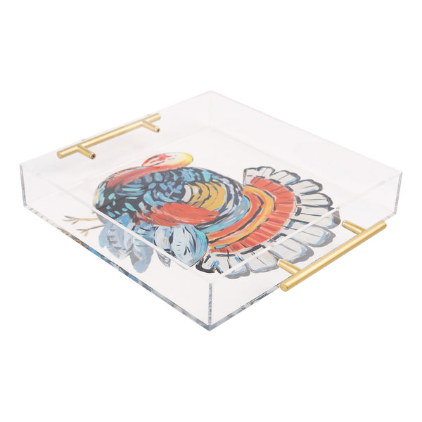 Colorful Turkey Acrylic Tray
