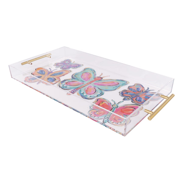Butterflies Acrylic Tray