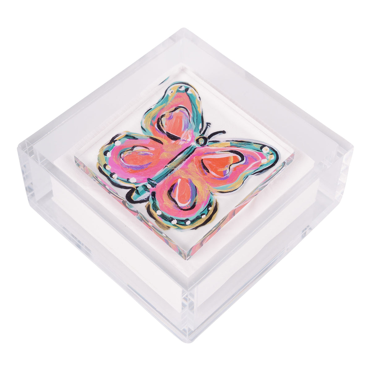 Coral Butterfly Napkin Weight