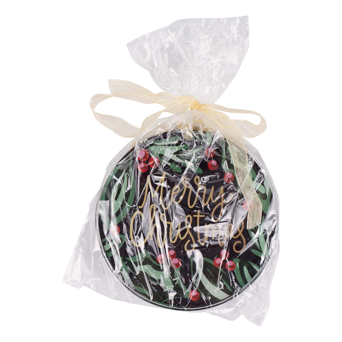 Holly Berry Acrylic Christmas Ornaments Set/4