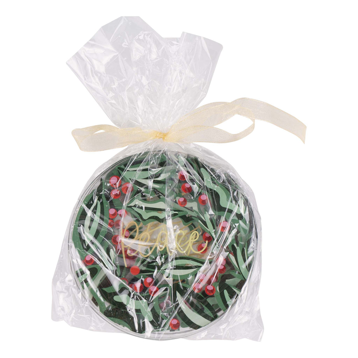 Merry Christmas Holly Coaster Set/4