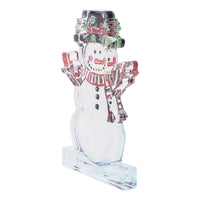 Holly Jolly Snowman Acrylic Stand
