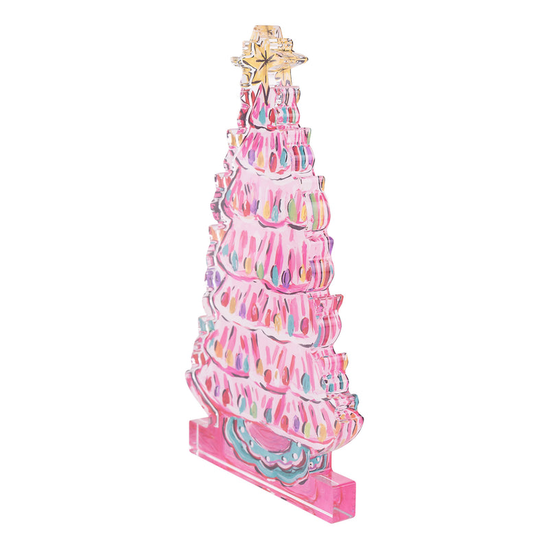 Vintage Pink Tree Acrylic Stand