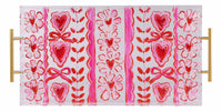 Sweetheart Stripe Acrylic Tray