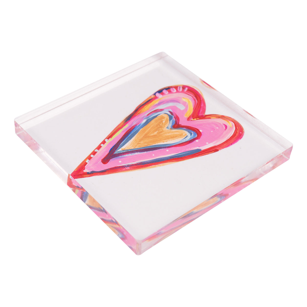Heart with Gold Napkin Weight