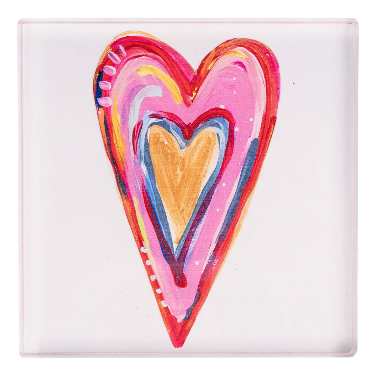 Heart with Gold Napkin Weight