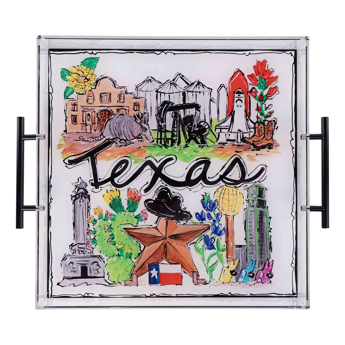 State of Texas Icon Acrylic Tray