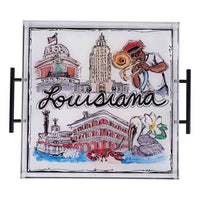 State of Louisiana Icon Acrylic Tray