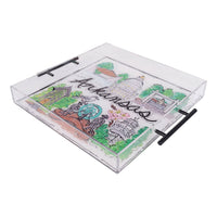 State of Arkansas Icon Acrylic Tray