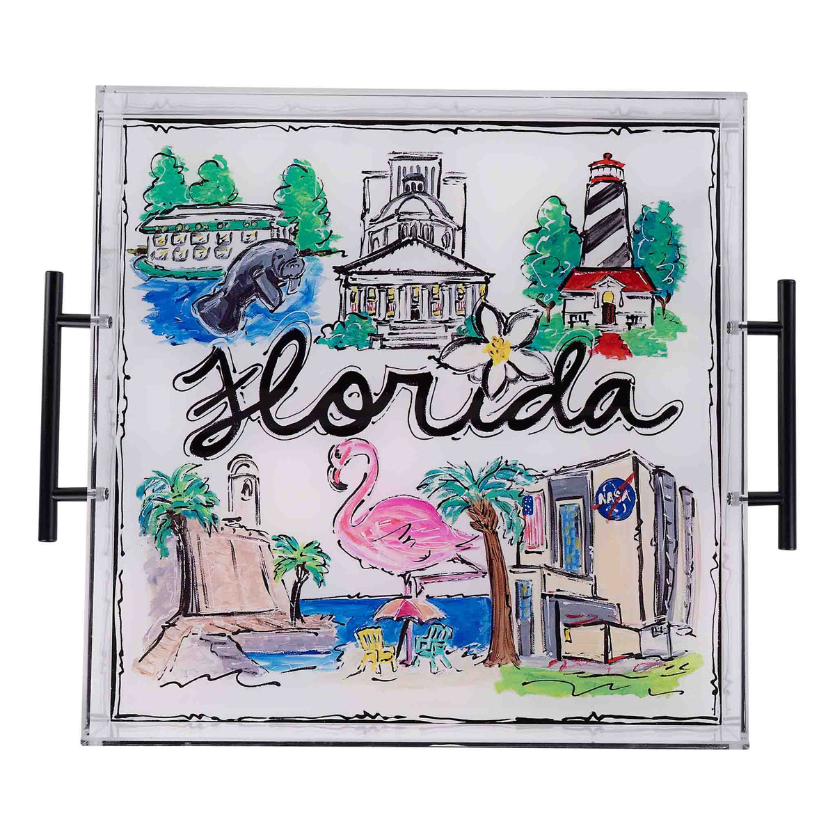 State of Florida Icon Acrylic Tray