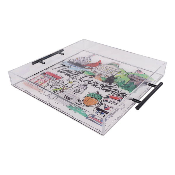 State of North Carolina Icon Acrylic Tray
