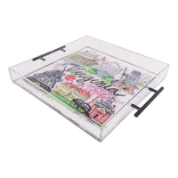 State of Virginia Icon Acrylic Tray