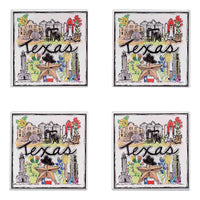 State of Texas Icon Acrylic Coaster Set/4