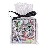 State of Alabama Icon Acrylic Coaster Set/4