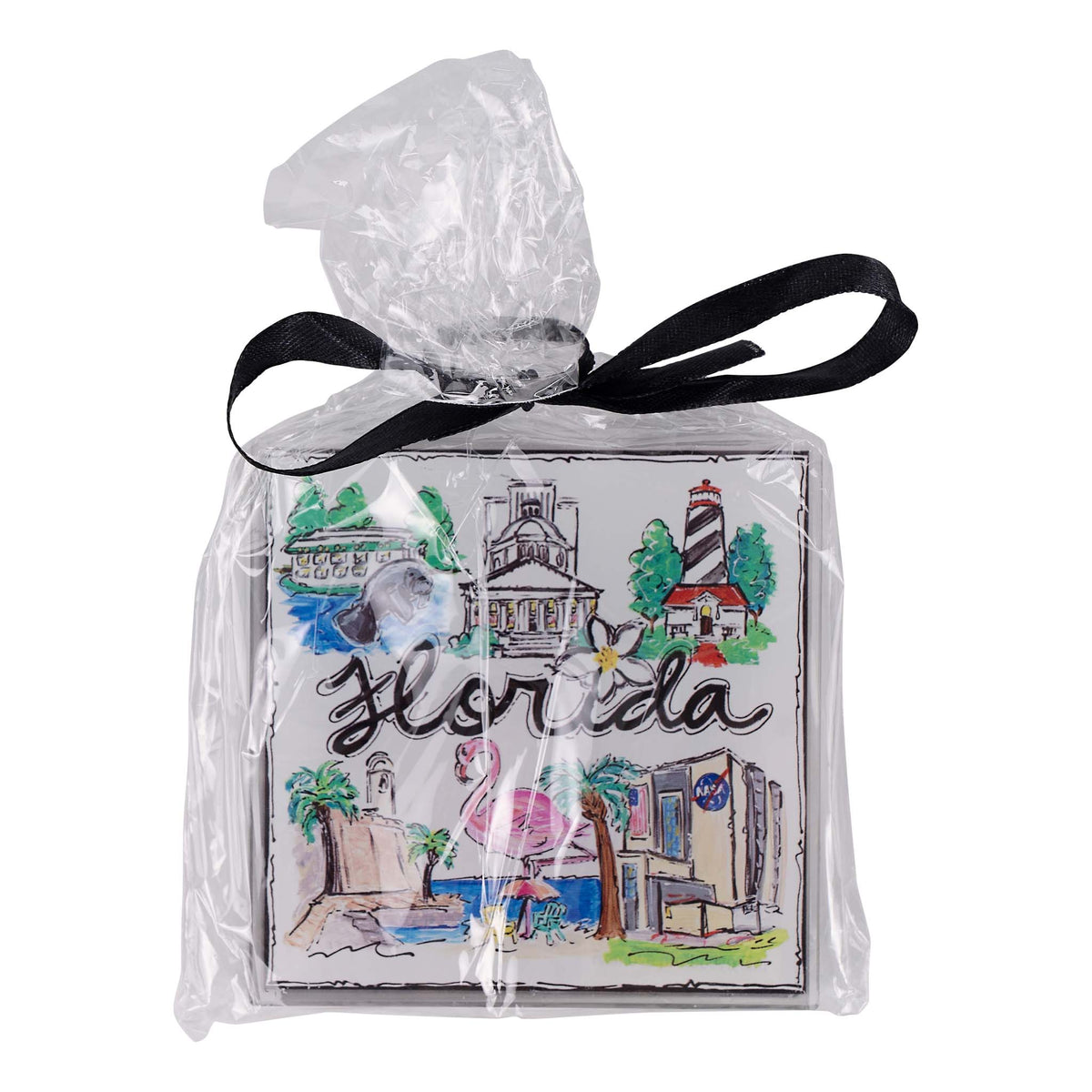 State of Florida Icon Acrylic Coaster Set/4