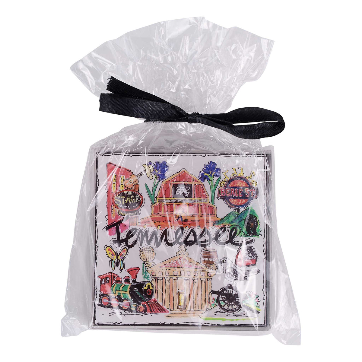 State of Tennessee Icon Acrylic Coaster Set/4