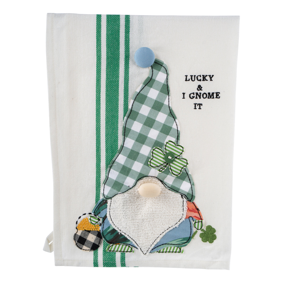 Lucky & I Gnome it Tea Towel