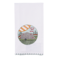 Let's Get Lost Camper Tea Towel