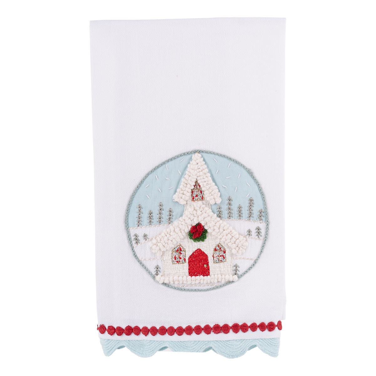 Christmas Church Tea Towel
