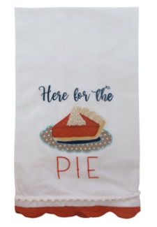 Here For The Pie Tea Towel