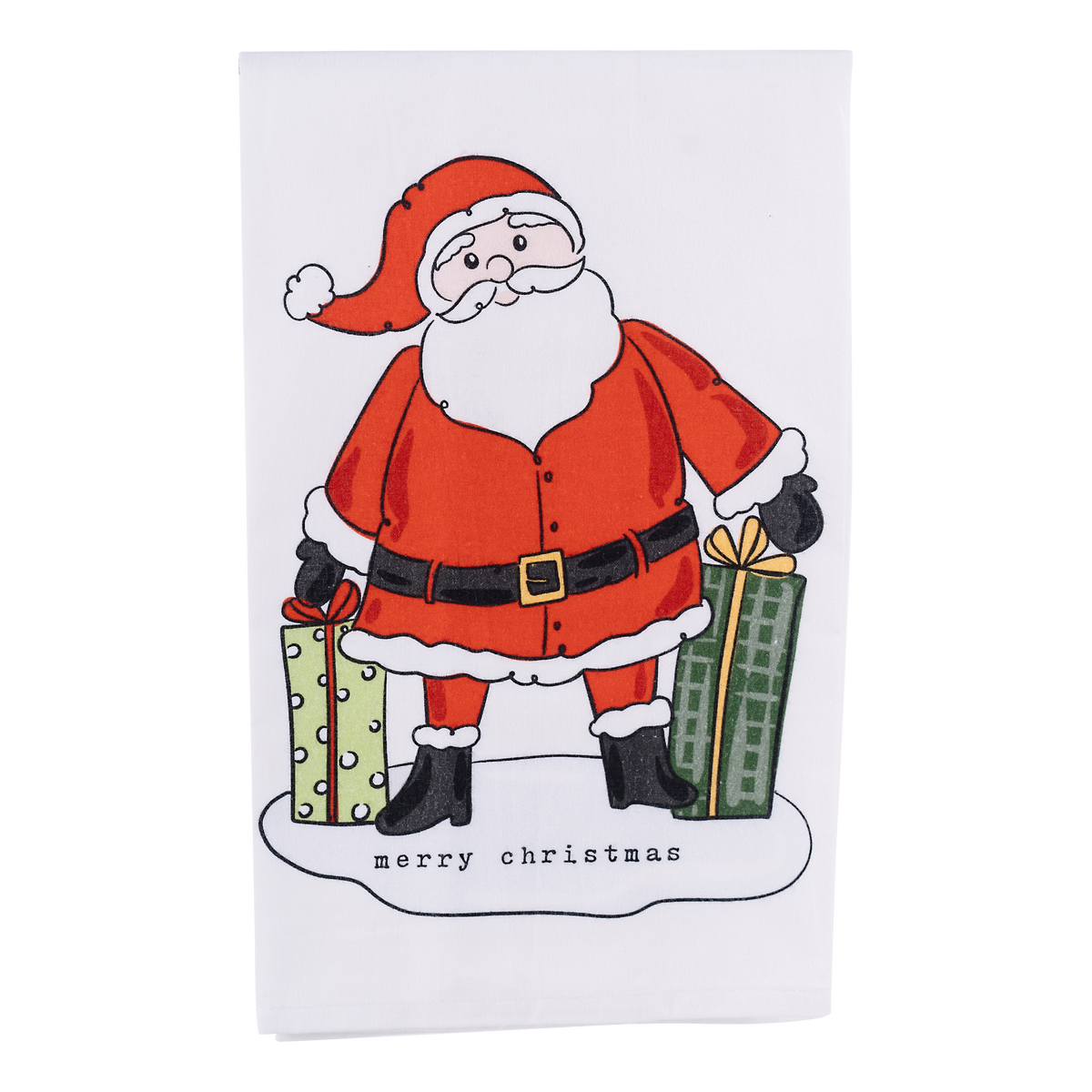 Standing Santa Tea Towel