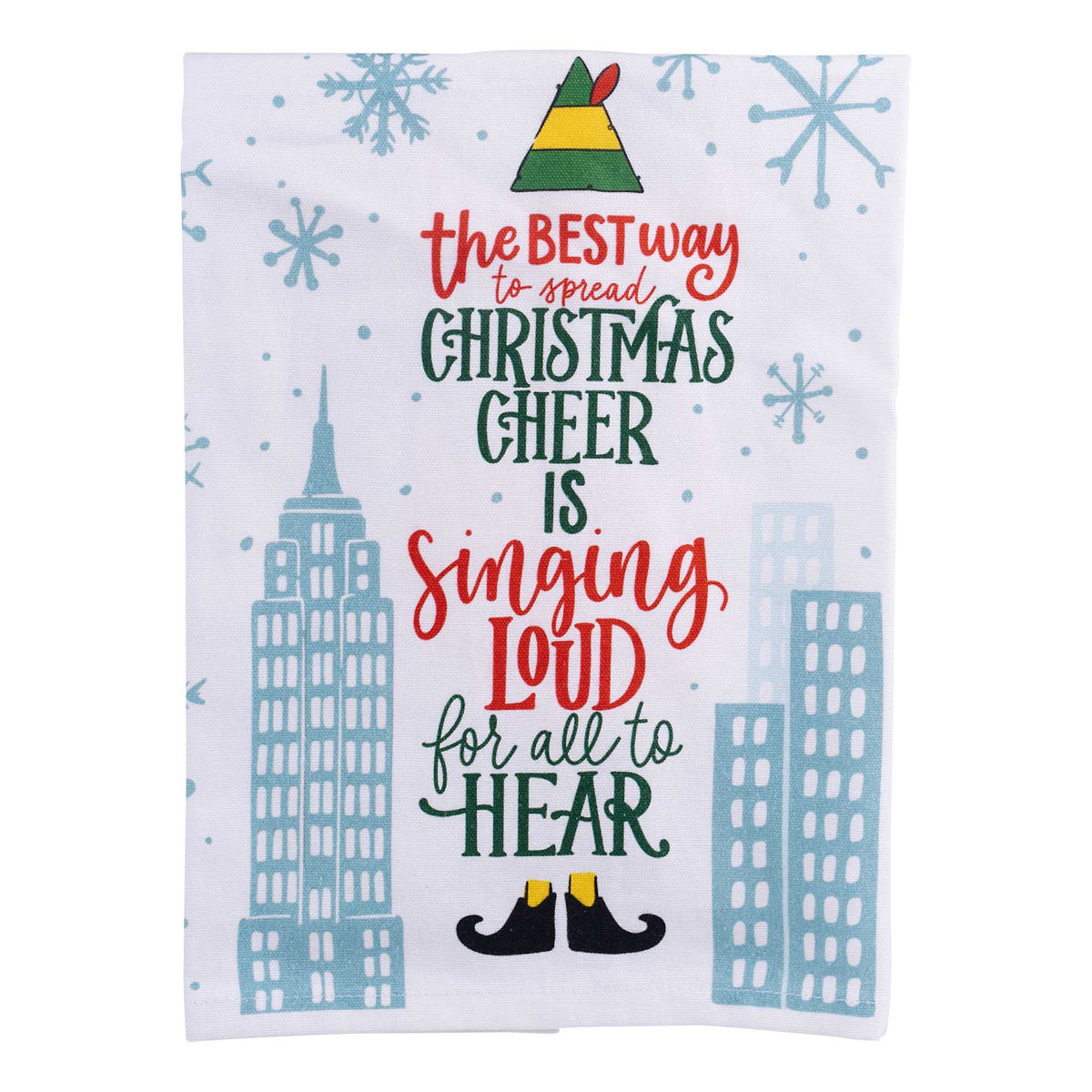 Elf Christmas Cheer Tea Towel