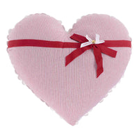 I Love You Ribbon Heart Pillow