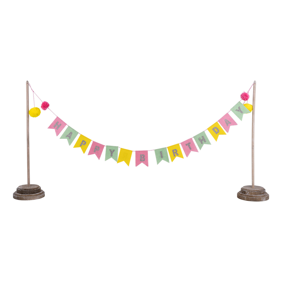 Girl Happy Birthday Tabletop Banner