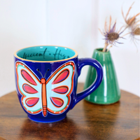 Blue Butterflies Mug