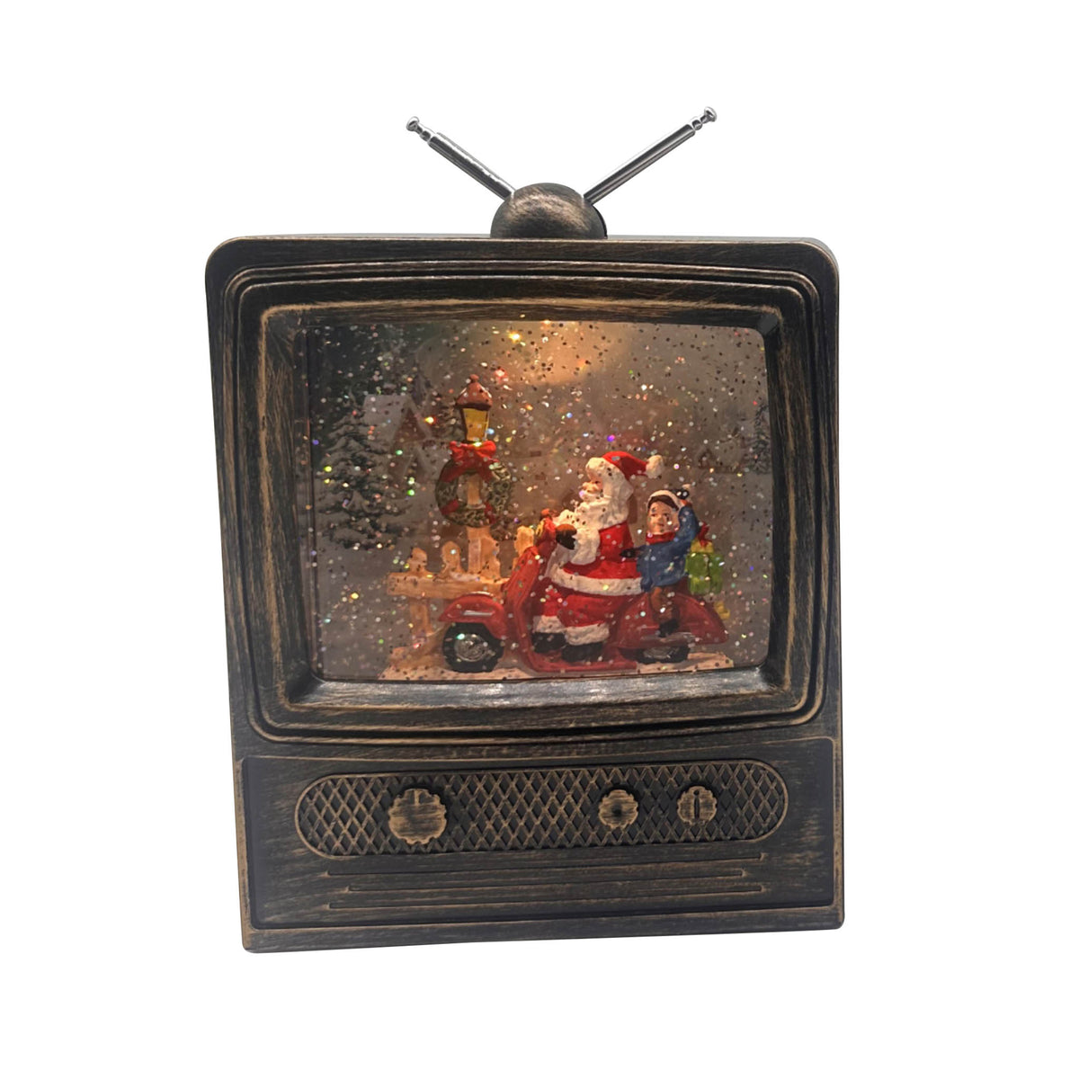 Santa on Scooter Christmas TV