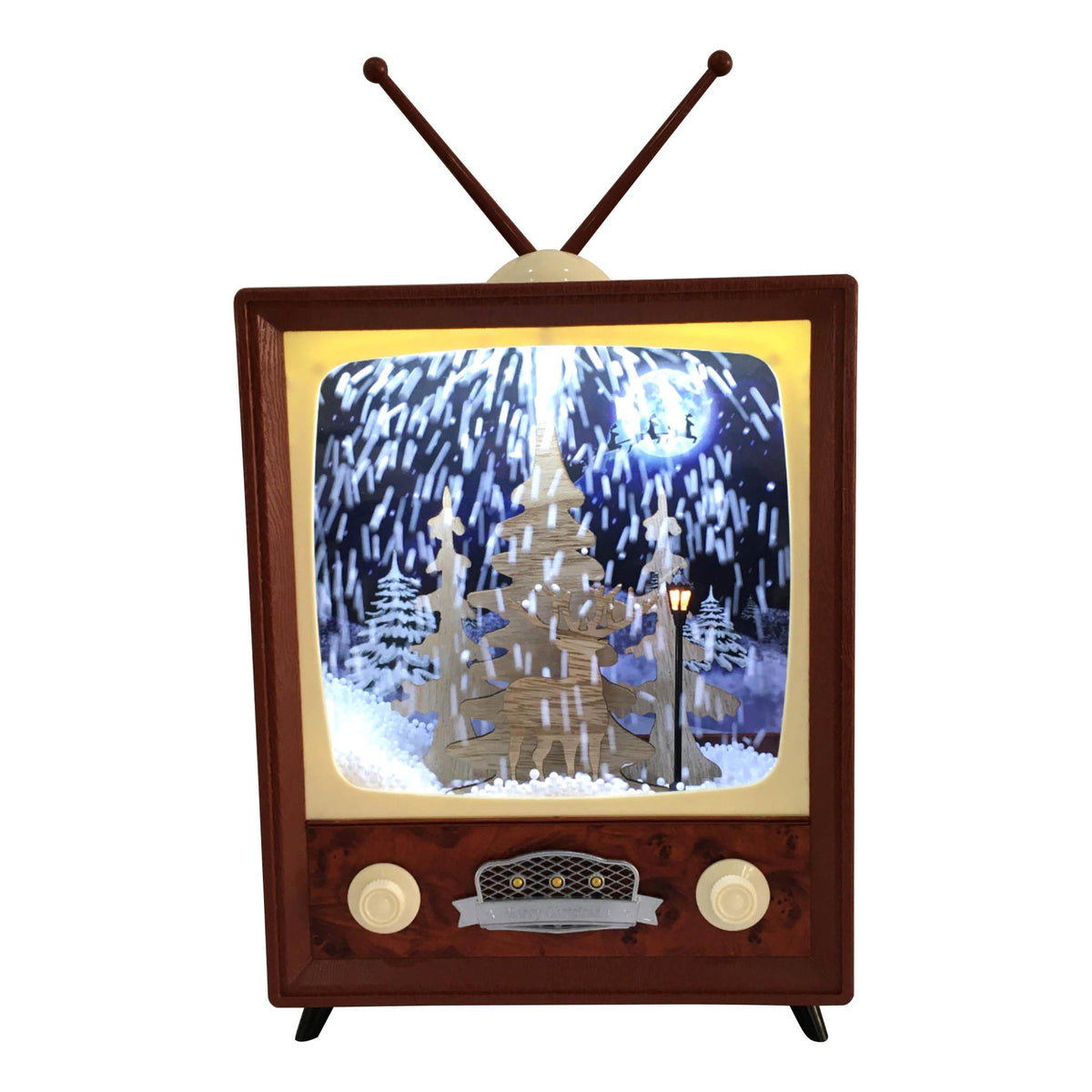 Mini Retro TV with Forest