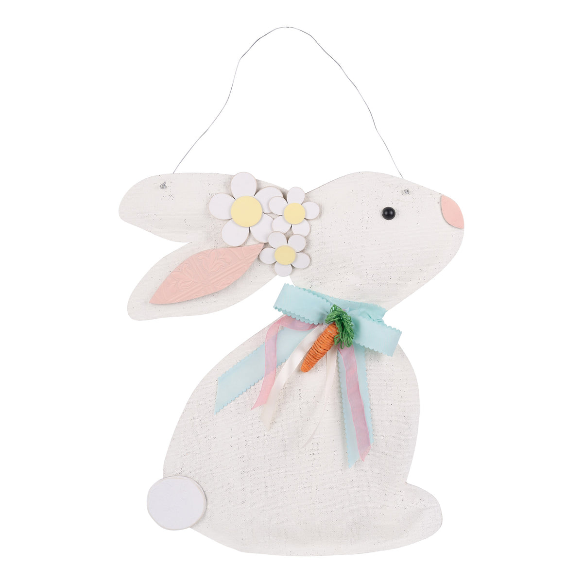 Spring White Bunny Burlee