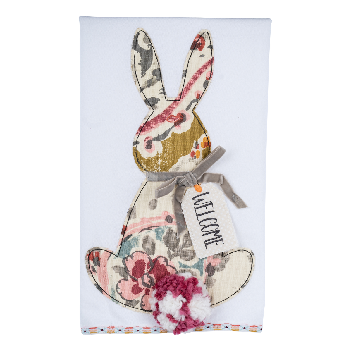 Welcome Bunny Tea Towel