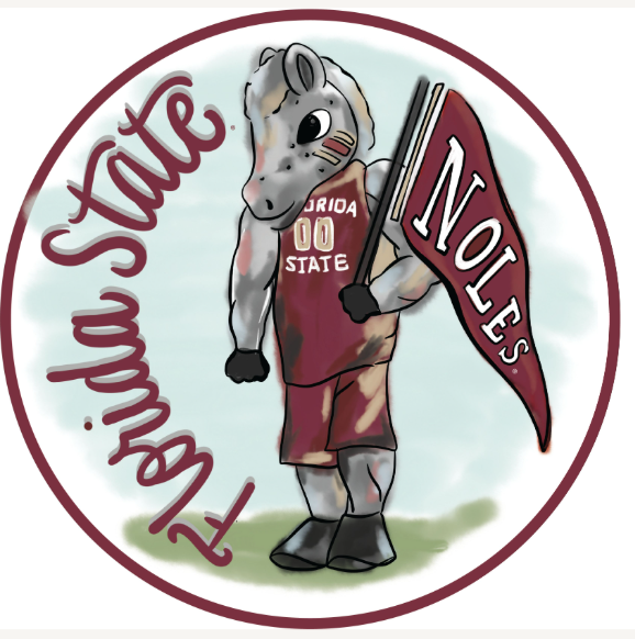 Florida State Mascot Placemat Set/4