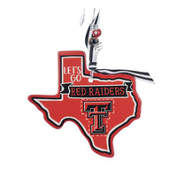 Let's Go Texas Tech Flat Ornament