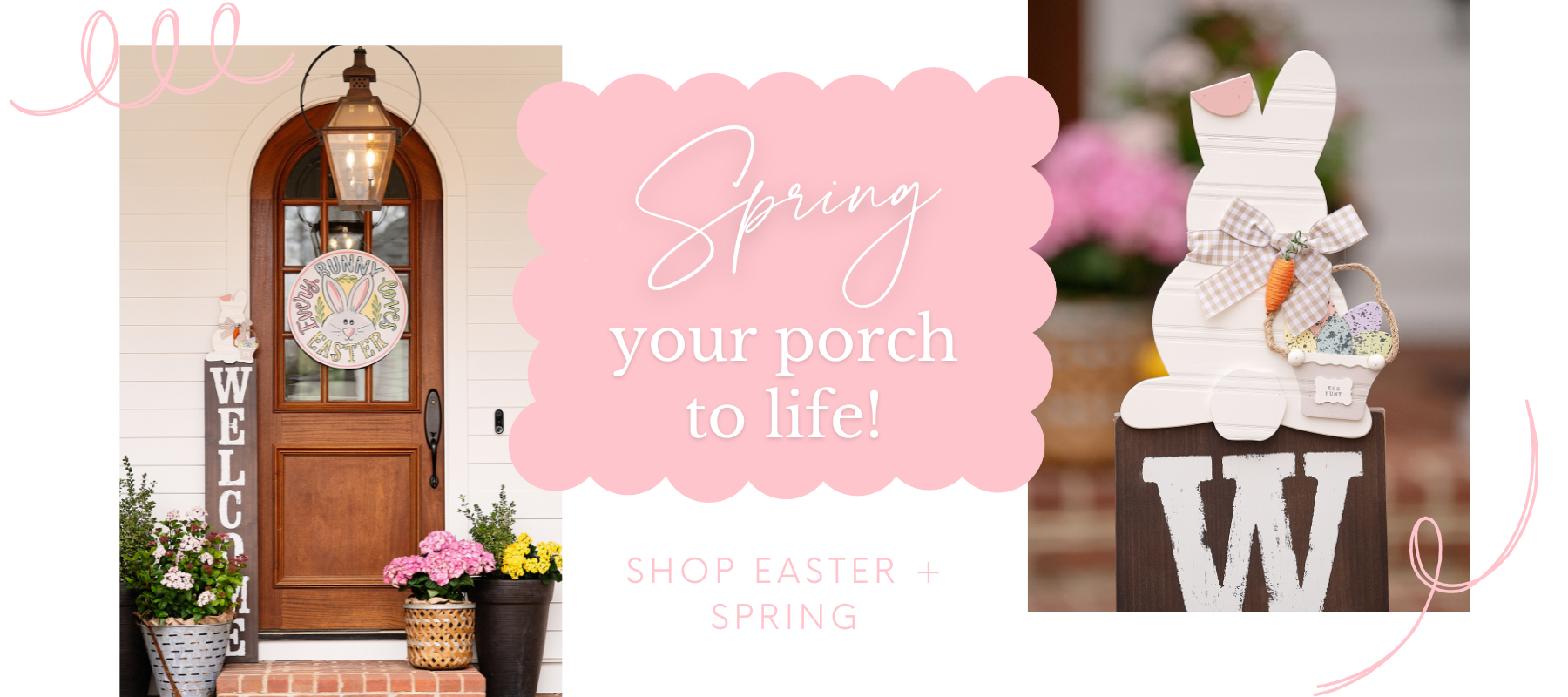 spring your porch to life! shop easter and spring