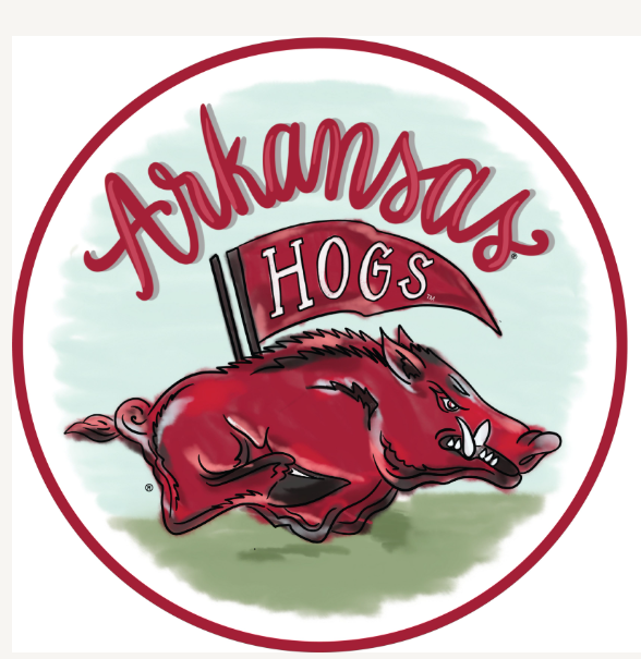 Arkansas Mascot Placemat Set/4