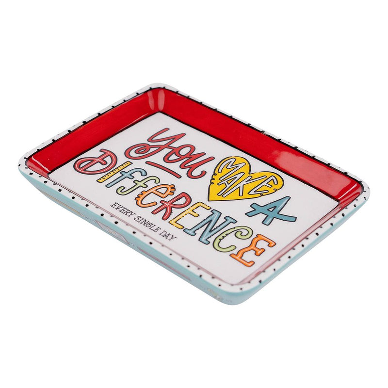 You Make A Difference Trinket Tray