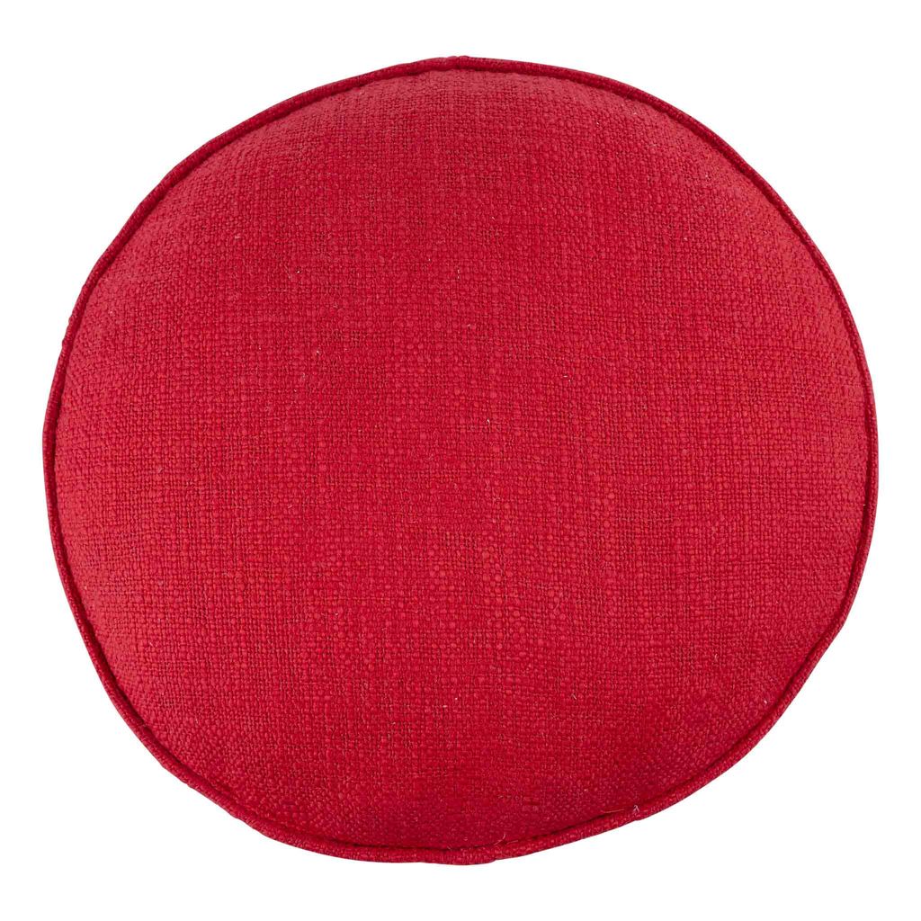 Round Christmas Church Pillow