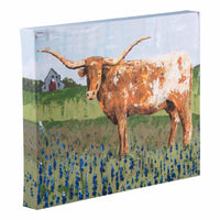 Texas Longhorn Small Canvas - GLORY HAUS 