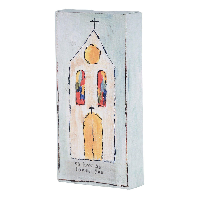 Oh How He Loves Us Church Canvas - GLORY HAUS 
