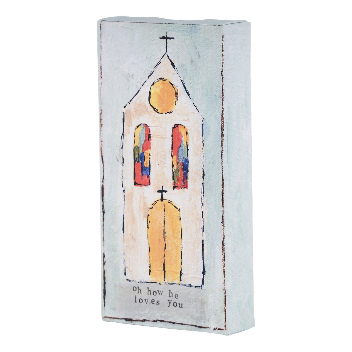 Oh How He Loves Us Church Canvas - GLORY HAUS 