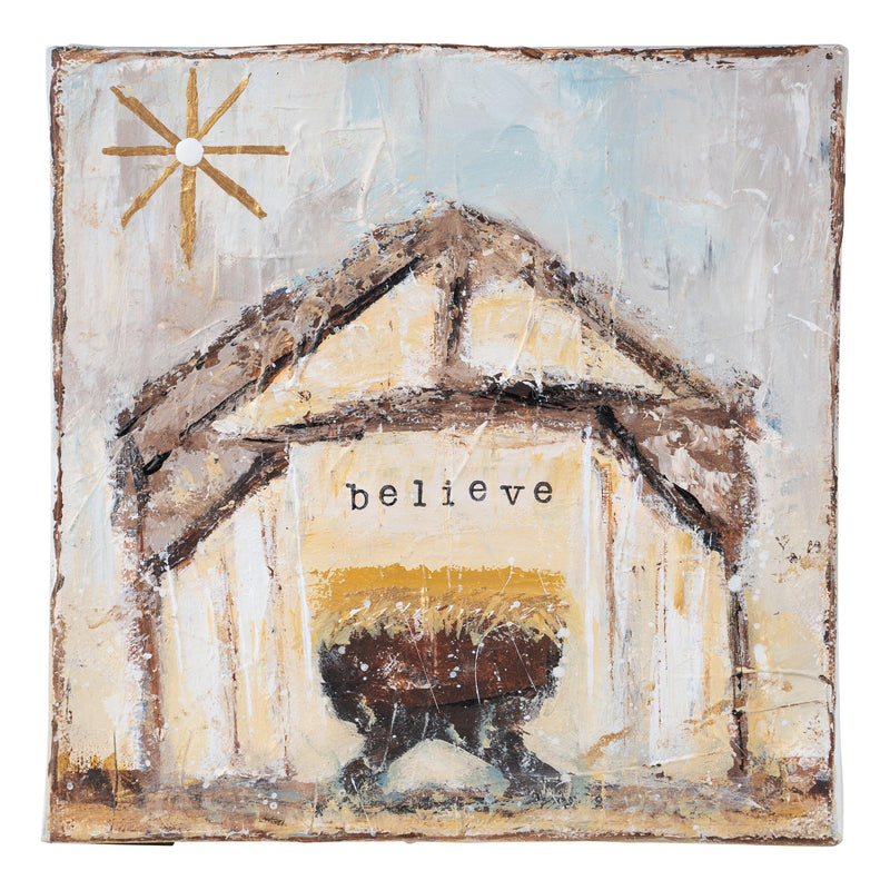 Bright Star Believe Nativity Canvas - GLORY HAUS 