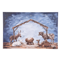 Starry Night Nativity Canvas Large