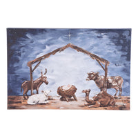 Starry Night Nativity Canvas Small