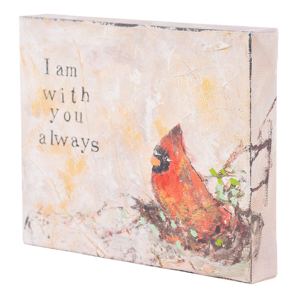 Red Bird I Am With You Always Canvas - GLORY HAUS 